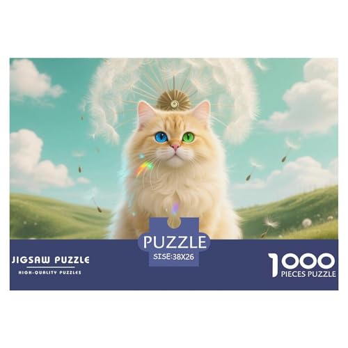 Persisch 1000 Teile Puzzles Pet Katze Für Kinder Ab 12 Jahren Entspannend Detailreich Spielzeug Lernspiel 38x26cm/1000pcs von OJASDBDJE