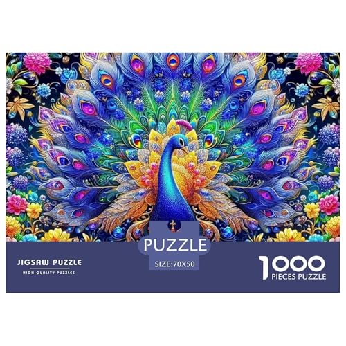 Pfauen 1000 Teile Puzzle Tier Für Die Ganze Familie Entspannend Premium-Qualität Spaß Lernspiel 70x50cm/1000pcs Pfauen 1000 Teile Puzzle Tier Für Die Ganze Familie Entspannend Premium-Qualität Spaß Lernspiel 70x50cm/1000pcs von OJASDBDJE