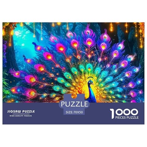 Pfauen 1000 Teile Puzzle Tier Für Die Ganze Familie Entspannend Premium-Qualität Spaß Lernspiel 70x50cm/1000pcs Pfauen 1000 Teile Puzzle Tier Für Die Ganze Familie Entspannend Premium-Qualität Spaß Lernspiel 70x50cm/1000pcs von OJASDBDJE