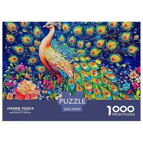 Pfauen 1000 Teile Puzzle Tier Für Kinder Ab 12 Jahren Entspannend Detailreich Spielzeug Lernspiel 70x50cm/1000pcs Pfauen 1000 Teile Puzzle Tier Für Kinder Ab 12 Jahren Entspannend Detailreich Spielzeug Lernspiel 70x50cm/1000pcs von OJASDBDJE