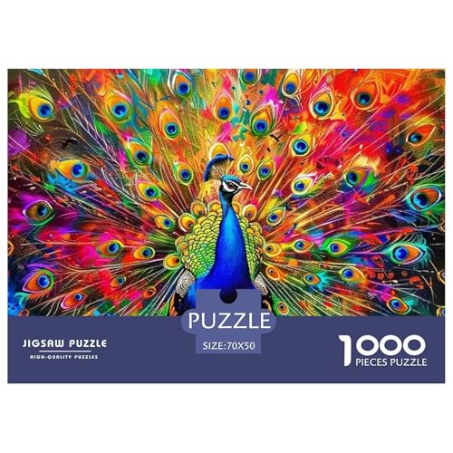 Pfauen 1000 Teile Puzzle Tier Für Kinder Ab 12 Jahren Entspannend Detailreich Spielzeug Pädagogisches Spiel 70x50cm/1000pcs Pfauen 1000 Teile Puzzle Tier Für Kinder Ab 12 Jahren Entspannend Detailreich Spielzeug Pädagogisches Spiel 70x50cm/1000pcs von OJASDBDJE