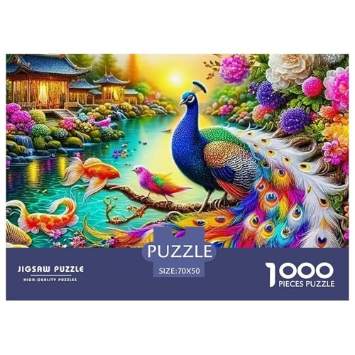 Pfauen 1000 Teile Puzzle Tier Für Kinder Ab 12 Jahren Herausforderung Detailreich Spaß Lernspiel 70x50cm/1000pcs Pfauen 1000 Teile Puzzle Tier Für Kinder Ab 12 Jahren Herausforderung Detailreich Spaß Lernspiel 70x50cm/1000pcs von OJASDBDJE