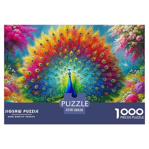 Pfauen 1000 Teile Puzzle Tier Für Kinder Ab 12 Jahren Herausforderung Detailreich Spielzeug Lernspiel 38x26cm/1000pcs Pfauen 1000 Teile Puzzle Tier Für Kinder Ab 12 Jahren Herausforderung Detailreich Spielzeug Lernspiel 38x26cm/1000pcs von OJASDBDJE