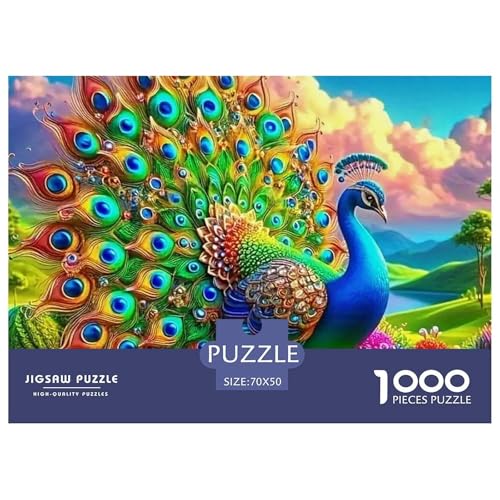 Pfauen 1000 Teile Puzzles Tier Für Kinder Ab 12 Jahren Entspannend Detailreich Spielzeug Lernspiel 70x50cm/1000pcs Pfauen 1000 Teile Puzzles Tier Für Kinder Ab 12 Jahren Entspannend Detailreich Spielzeug Lernspiel 70x50cm/1000pcs von OJASDBDJE