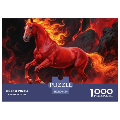 Pferd 1000 Teile Puzzle Tier Für Kinder Ab 12 Jahren Herausforderung Detailreich Spaß Lernspiel 70x50cm/1000pcs Pferd 1000 Teile Puzzle Tier Für Kinder Ab 12 Jahren Herausforderung Detailreich Spaß Lernspiel 70x50cm/1000pcs von OJASDBDJE