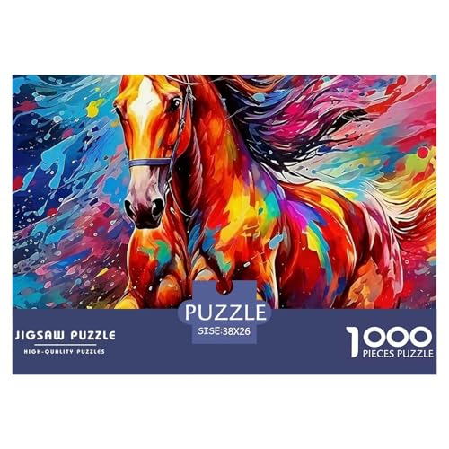Pferd 1000 Teile Puzzle Tier Geschenke Für Frauen/Männer Herausforderung Detailreich Spielzeug Lernspiel 38x26cm/1000pcs Pferd 1000 Teile Puzzle Tier Geschenke Für Frauen/Männer Herausforderung Detailreich Spielzeug Lernspiel 38x26cm/1000pcs von OJASDBDJE