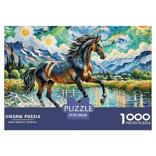 Pferd 1000 Teile Puzzle Tiere Für Die Ganze Familie Herausforderung Detailreich Spaß Pädagogisches Spiel 38x26cm/1000pcs Pferd 1000 Teile Puzzle Tiere Für Die Ganze Familie Herausforderung Detailreich Spaß Pädagogisches Spiel 38x26cm/1000pcs von OJASDBDJE