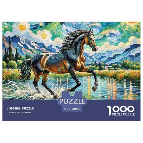 Pferd 1000 Teile Puzzle Tiere Für Die Ganze Familie Herausforderung Premium-Qualität Spaß Pädagogisches Spiel 70x50cm/1000pcs Pferd 1000 Teile Puzzle Tiere Für Die Ganze Familie Herausforderung Premium-Qualität Spaß Pädagogisches Spiel 70x50cm/1000pcs von OJASDBDJE