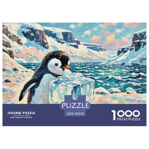 Pinguin 1000 Teile Puzzle Tiere Für Kinder Ab 12 Jahren Entspannend Premium-Qualität Spaß Lernspiel 70x50cm/1000pcs von OJASDBDJE
