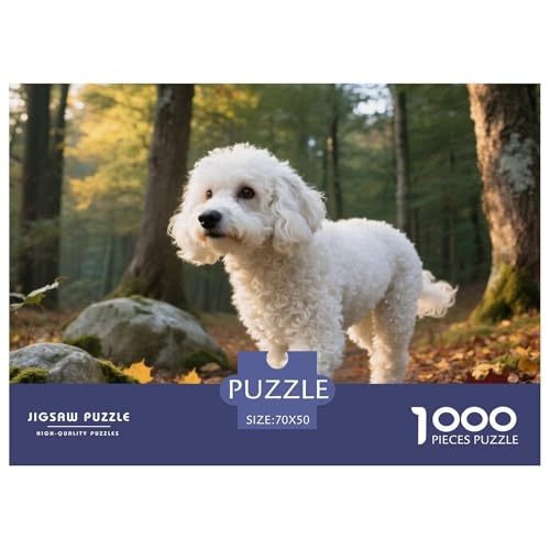Poodle 1000 Teile Puzzle Haustier Hund Für Die Ganze Familie Entspannend Detailreich Spielzeug Pädagogisches Spiel 70x50cm/1000pcs von OJASDBDJE