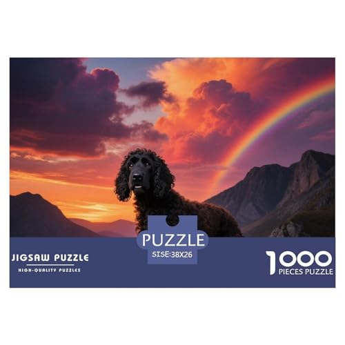 Portugiesischer Wasserschäfer 1000 Teile Puzzle Haustier Hund Für Kinder Ab 12 Jahren Herausforderung Detailreich Spielzeug Lernspiel 38x26cm/1000pcs von OJASDBDJE