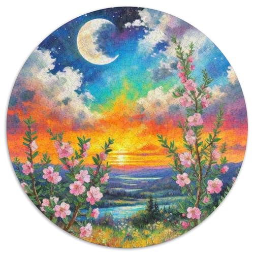 Prickly Pflaume Mit 1000 Teilen Puzzles Circular Puzzle Für Erwachsene Und Kinder Pädagogisches Für Erwachsene Kinder Buntes Tier Stressabbau-Spielzeug 1000pcs (67.5x67.5cm) von OJASDBDJE