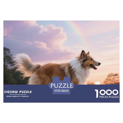 Rauer Collie 1000 Teile Puzzle Haustier Hund Für Die Ganze Familie Entspannend Premium-Qualität Spaß Lernspiel 38x26cm/1000pcs Rauer Collie 1000 Teile Puzzle Haustier Hund Für Die Ganze Familie Entspannend Premium-Qualität Spaß Lernspiel 38x26cm/1000pcs von OJASDBDJE