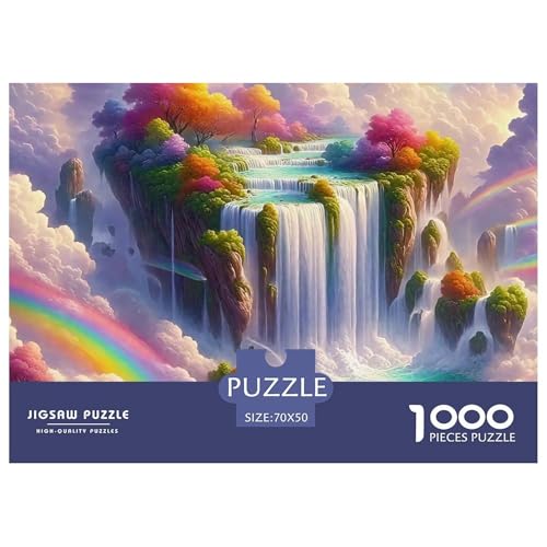 Regenbogenwald 1000 Teile Puzzle Scene Für Kinder Ab 12 Jahren Herausforderung Detailreich Spaß Pädagogisches Spiel 70x50cm/1000pcs von OJASDBDJE