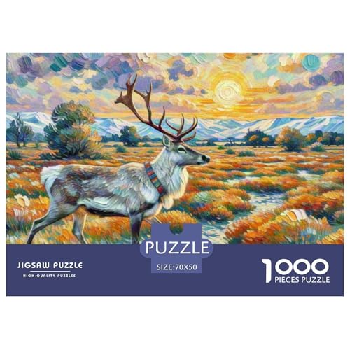 Rentiere 1000 Teile Puzzle Tiere Für Kinder Ab 12 Jahren Herausforderung Premium-Qualität Spaß Pädagogisches Spiel 70x50cm/1000pcs Rentiere 1000 Teile Puzzle Tiere Für Kinder Ab 12 Jahren Herausforderung Premium-Qualität Spaß Pädagogisches Spiel 70x50cm/1000pcs von OJASDBDJE