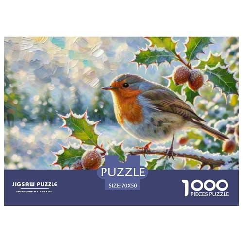 Robin 1000 Teile Puzzle Vogel Für Die Ganze Familie Entspannend Detailreich Spaß Pädagogisches Spiel 70x50cm/1000pcs Robin 1000 Teile Puzzle Vogel Für Die Ganze Familie Entspannend Detailreich Spaß Pädagogisches Spiel 70x50cm/1000pcs von OJASDBDJE