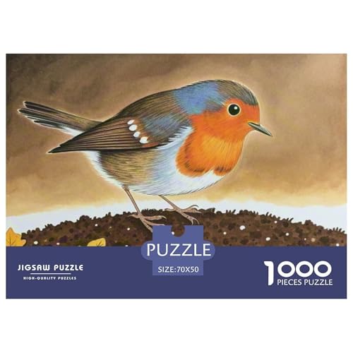 Robin 1000 Teile Puzzle Vogel Für Die Ganze Familie Entspannend Premium-Qualität Spielzeug Lernspiel 70x50cm/1000pcs Robin 1000 Teile Puzzle Vogel Für Die Ganze Familie Entspannend Premium-Qualität Spielzeug Lernspiel 70x50cm/1000pcs von OJASDBDJE