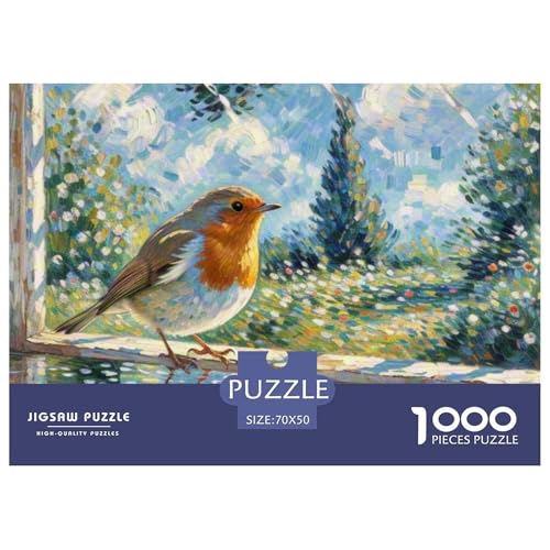 Robin 1000 Teile Puzzle Vogel Geschenke Für Frauen/Männer Entspannend Detailreich Spielzeug Lernspiel 70x50cm/1000pcs Robin 1000 Teile Puzzle Vogel Geschenke Für Frauen/Männer Entspannend Detailreich Spielzeug Lernspiel 70x50cm/1000pcs von OJASDBDJE