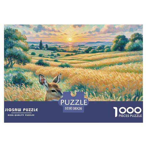 Roe Hirsch 1000 Teile Puzzles Tiere Für Kinder Ab 12 Jahren Entspannend Detailreich Spielzeug Lernspiel 38x26cm/1000pcs Roe Hirsch 1000 Teile Puzzles Tiere Für Kinder Ab 12 Jahren Entspannend Detailreich Spielzeug Lernspiel 38x26cm/1000pcs von OJASDBDJE