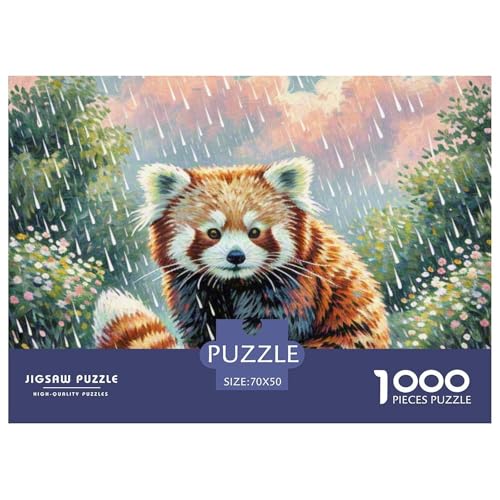 Roter Panda 1000 Teile Puzzles Tiere Für Kinder Ab 12 Jahren Entspannend Detailreich Spielzeug Lernspiel 70x50cm/1000pcs von OJASDBDJE