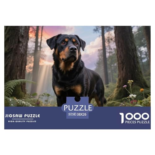 Rottweiler 1000 Teile Puzzle Haustier Hund Für Die Ganze Familie Herausforderung Detailreich Spielzeug Lernspiel 38x26cm/1000pcs Rottweiler 1000 Teile Puzzle Haustier Hund Für Die Ganze Familie Herausforderung Detailreich Spielzeug Lernspiel 38x26cm/1000pcs von OJASDBDJE