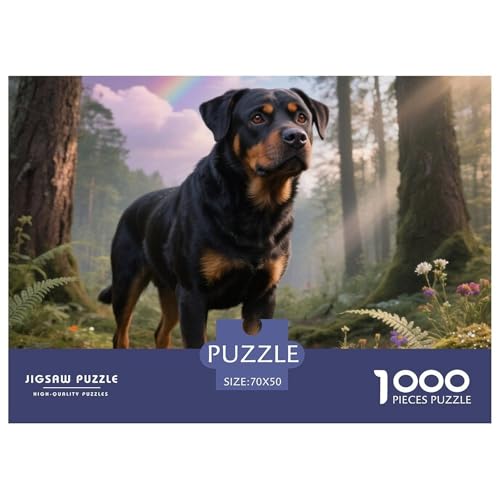 Rottweiler 1000 Teile Puzzle Haustier Hund Für Die Ganze Familie Herausforderung Detailreich Spielzeug Pädagogisches Spiel 70x50cm/1000pcs Rottweiler 1000 Teile Puzzle Haustier Hund Für Die Ganze Familie Herausforderung Detailreich Spielzeug Pädagogisches Spiel 70x50cm/1000pcs von OJASDBDJE