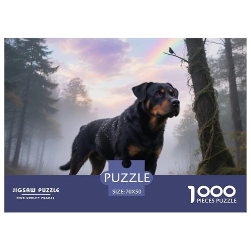 Rottweiler 1000 Teile Puzzle Haustier Hund Für Kinder Ab 12 Jahren Entspannend Premium-Qualität Spaß Pädagogisches Spiel 70x50cm/1000pcs Rottweiler 1000 Teile Puzzle Haustier Hund Für Kinder Ab 12 Jahren Entspannend Premium-Qualität Spaß Pädagogisches Spiel 70x50cm/1000pcs von OJASDBDJE