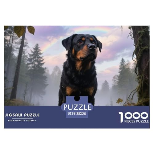 Rottweiler 1000 Teile Puzzle Haustier Hund Für Kinder Ab 12 Jahren Herausforderung Detailreich Spielzeug Lernspiel 38x26cm/1000pcs Rottweiler 1000 Teile Puzzle Haustier Hund Für Kinder Ab 12 Jahren Herausforderung Detailreich Spielzeug Lernspiel 38x26cm/1000pcs von OJASDBDJE