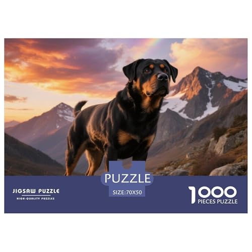 Rottweiler 1000 Teile Puzzles Haustier Hund Für Kinder Ab 12 Jahren Entspannend Detailreich Spaß Lernspiel 70x50cm/1000pcs Rottweiler 1000 Teile Puzzles Haustier Hund Für Kinder Ab 12 Jahren Entspannend Detailreich Spaß Lernspiel 70x50cm/1000pcs von OJASDBDJE