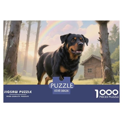 Rottweiler 1000 Teile Puzzles Haustier Hund Für Kinder Ab 12 Jahren Entspannend Detailreich Spielzeug Lernspiel 38x26cm/1000pcs Rottweiler 1000 Teile Puzzles Haustier Hund Für Kinder Ab 12 Jahren Entspannend Detailreich Spielzeug Lernspiel 38x26cm/1000pcs von OJASDBDJE