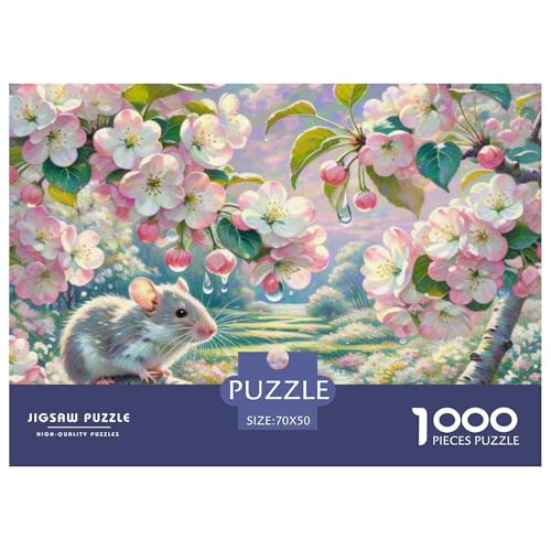 Schlafmaus 1000 Teile Puzzle Tiere Für Die Ganze Familie Herausforderung Detailreich Spaß Pädagogisches Spiel 70x50cm/1000pcs von OJASDBDJE