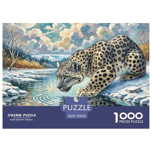 SchneeLeopard 1000 Teile Puzzle Tiere Geschenke Für Frauen/Männer Herausforderung Detailreich Spaß Pädagogisches Spiel 70x50cm/1000pcs SchneeLeopard 1000 Teile Puzzle Tiere Geschenke Für Frauen/Männer Herausforderung Detailreich Spaß Pädagogisches Spiel 70x50cm/1000pcs von OJASDBDJE