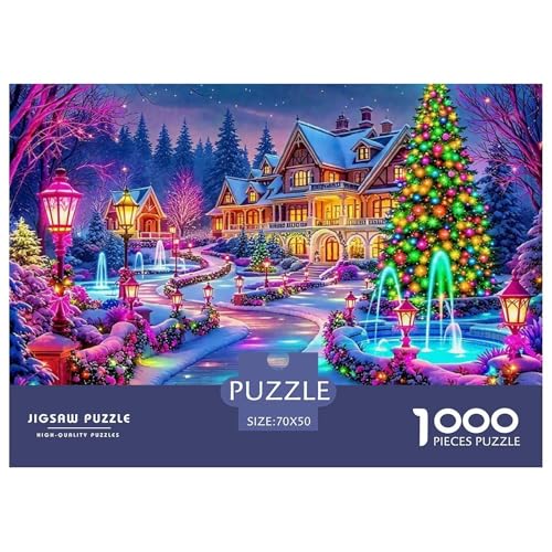 Schönes Ferienhaus 1000 Teile Puzzle Scenery Geschenke Für Frauen/Männer Herausforderung Detailreich Spaß Lernspiel 70x50cm/1000pcs von OJASDBDJE