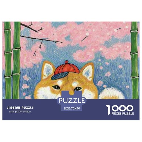 Shiba Inu 1000 Teile Puzzle Haustier Hund Für Die Ganze Familie Herausforderung Detailreich Spielzeug Pädagogisches Spiel 70x50cm/1000pcs von OJASDBDJE
