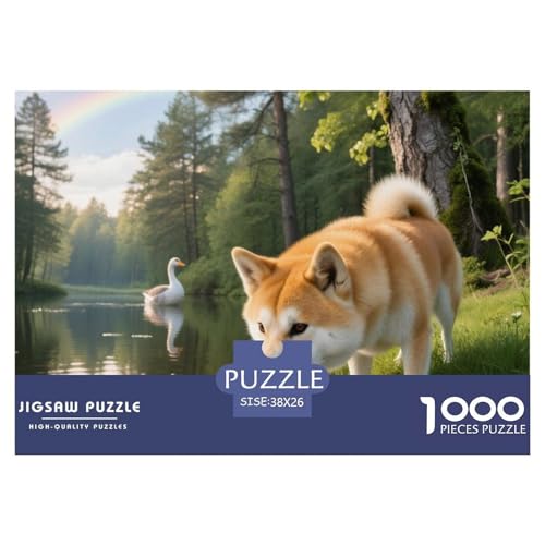 Shiba Inu 1000 Teile Puzzle Haustier Hund Geschenke Für Frauen/Männer Herausforderung Detailreich Spielzeug Pädagogisches Spiel 38x26cm/1000pcs Shiba Inu 1000 Teile Puzzle Haustier Hund Geschenke Für Frauen/Männer Herausforderung Detailreich Spielzeug Pädagogisches Spiel 38x26cm/1000pcs von OJASDBDJE