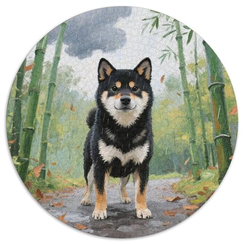 Shiba Inu 1000 Teile Puzzle Tierhund Circular Puzzle Geeignet Ab 12 Jahren Pädagogisches Für Erwachsene Kinder Buntes Tier Geschenke 1000pcs (67.5x67.5cm) von OJASDBDJE