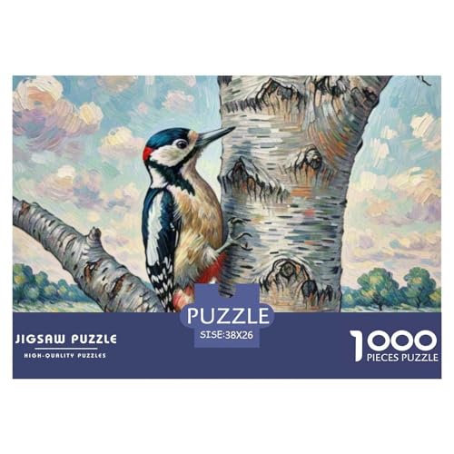 Spetz 1000 Teile Puzzle Vogel Für Die Ganze Familie Herausforderung Premium-Qualität Spaß Pädagogisches Spiel 38x26cm/1000pcs von OJASDBDJE