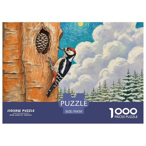 Spetz 1000 Teile Puzzle Vogel Geschenke Für Frauen/Männer Entspannend Premium-Qualität Spielzeug Pädagogisches Spiel 70x50cm/1000pcs von OJASDBDJE