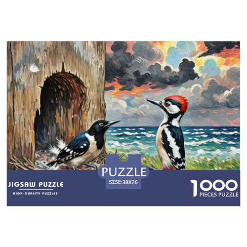 Spetz 1000 Teile Puzzle Vogel Geschenke Für Frauen/Männer Herausforderung Detailreich Spielzeug Pädagogisches Spiel 38x26cm/1000pcs von OJASDBDJE