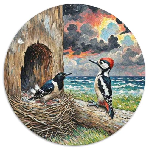 Spetz 1000 Teile Puzzles Vogel Circular Puzzle Für Erwachsene Und Kinder Pädagogisches Für Erwachsene Kinder Buntes Tier Geschenke 1000pcs (67.5x67.5cm) von OJASDBDJE