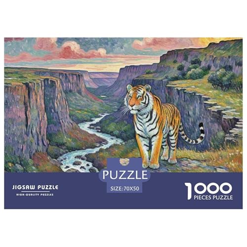 Tiger 1000 Teile Puzzle Tiere Für Die Ganze Familie Entspannend Detailreich Spielzeug Pädagogisches Spiel 70x50cm/1000pcs Tiger 1000 Teile Puzzle Tiere Für Die Ganze Familie Entspannend Detailreich Spielzeug Pädagogisches Spiel 70x50cm/1000pcs von OJASDBDJE