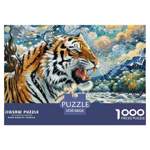 Tiger 1000 Teile Puzzles Tiere Für Kinder Ab 12 Jahren Entspannend Detailreich Spielzeug Lernspiel 38x26cm/1000pcs Tiger 1000 Teile Puzzles Tiere Für Kinder Ab 12 Jahren Entspannend Detailreich Spielzeug Lernspiel 38x26cm/1000pcs von OJASDBDJE