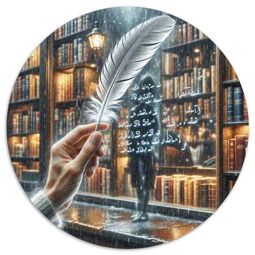 Tinte Phantom 1000 Teile Puzzle Magische Fantasie Runde Kreispuzzles Geeignet Ab 12 Jahren Pädagogisches Für Erwachsene Kinder Buntes Tier Geschenke 1000pcs (67.5x67.5cm) von OJASDBDJE
