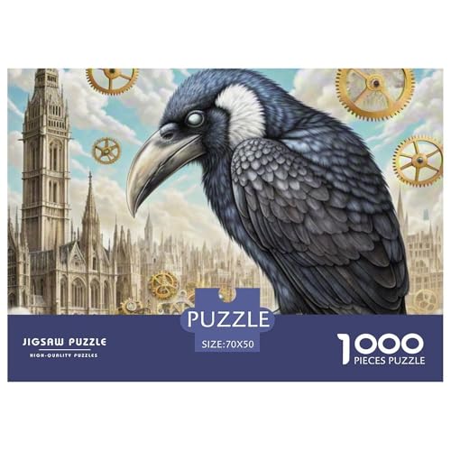 Uhrmacher Raven 1000 Teile Puzzle Magische Fantasie Für Die Ganze Familie Entspannend Detailreich Spaß Pädagogisches Spiel 70x50cm/1000pcs von OJASDBDJE