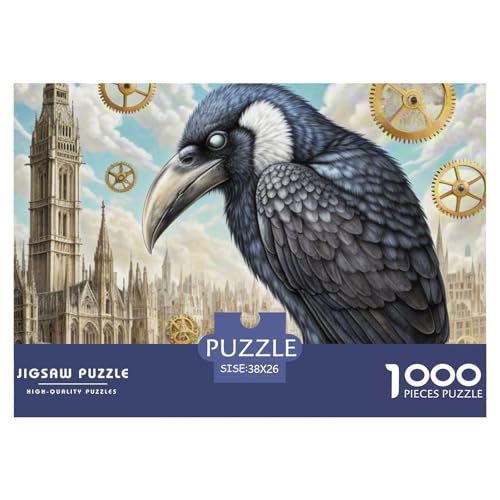 Uhrmacher Raven 1000 Teile Puzzle Magische Fantasie Für Die Ganze Familie Herausforderung Detailreich Spielzeug Pädagogisches Spiel 38x26cm/1000pcs von OJASDBDJE