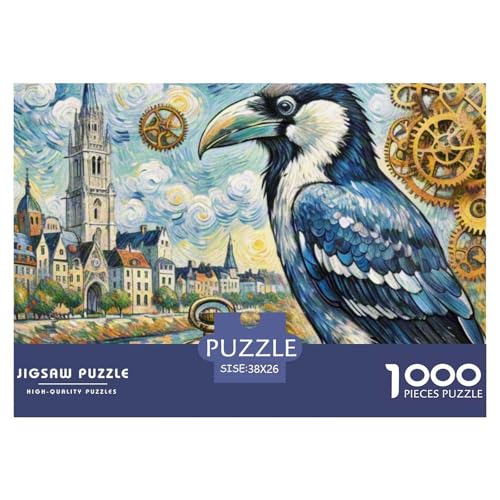 Uhrmacher Raven 1000 Teile Puzzles Magische Fantasie Für Kinder Ab 12 Jahren Entspannend Detailreich Spielzeug Pädagogisches Spiel 38x26cm/1000pcs von OJASDBDJE