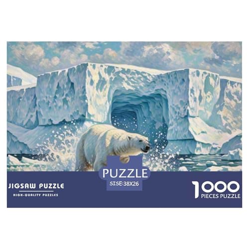Ursus Maritimus 1000 Teile Puzzle Tiere Für Die Ganze Familie Entspannend Detailreich Spielzeug Pädagogisches Spiel 38x26cm/1000pcs von OJASDBDJE