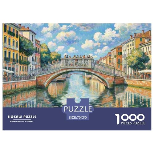 Venedig 1000 Teile Puzzle Architektur Für Die Ganze Familie Entspannend Detailreich Spielzeug Pädagogisches Spiel 70x50cm/1000pcs von OJASDBDJE