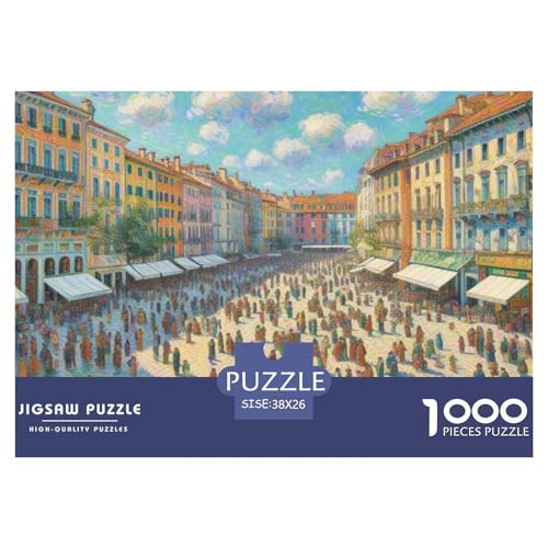 Venedig 1000 Teile Puzzle Architektur Für Kinder Ab 12 Jahren Entspannend Premium-Qualität Spielzeug Lernspiel 38x26cm/1000pcs von OJASDBDJE