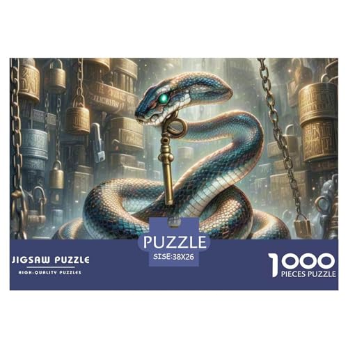 Verbotenes Buch des Schlangen 1000 Teile Puzzle Magische Fantasie Für Die Ganze Familie Entspannend Detailreich Spielzeug Lernspiel 38x26cm/1000pcs von OJASDBDJE